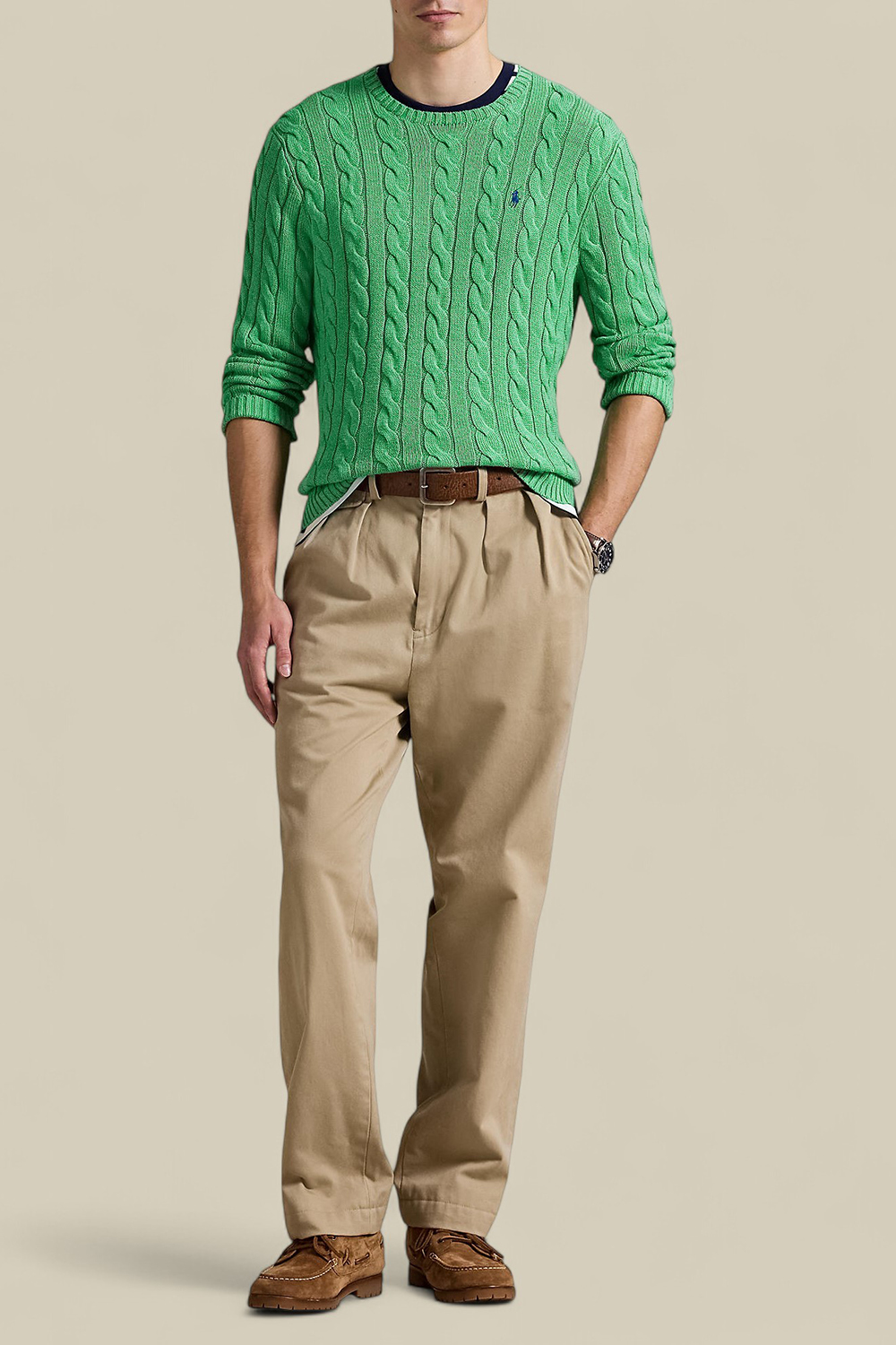 תמונת כל הלוק של סריג כותנה